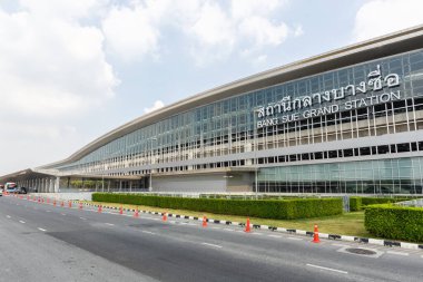 Bangkok, Tayland 14 Şubat 2023 Bang Sue Grand Tren İstasyonu Bangkok, Tayland.