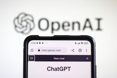 Stuttgart, Almanya - 14 Nisan 2023 ChatGPT Yapay Zeka Al Chat GPT OpenAI logosu Stuttgart, Almanya.