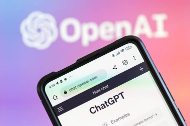 Stuttgart, Almanya - 14 Nisan 2023 ChatGPT Yapay Zeka Al Chat GPT OpenAI logosu Stuttgart, Almanya.