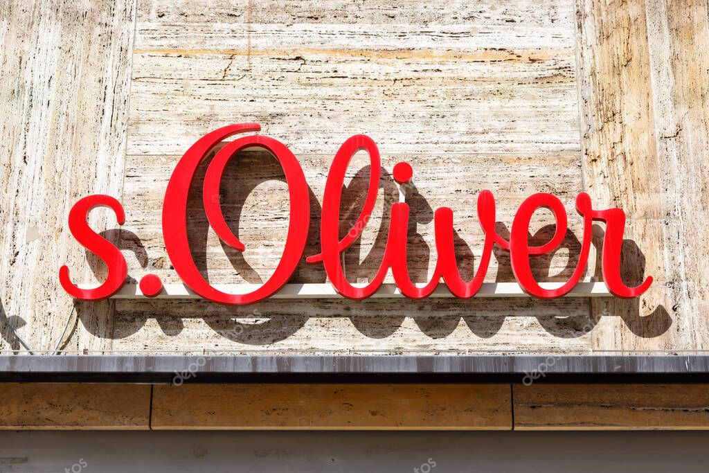 Stuttgart, Germany - April 10, 2023 s.Oliver store brand shop with logo retail in Stuttgart, Germany.