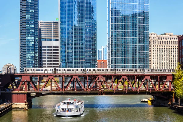 Chicago Vereinigte Staaten Mai 2023 Chicago Elevated Metro Rapid Transit — Stockfoto