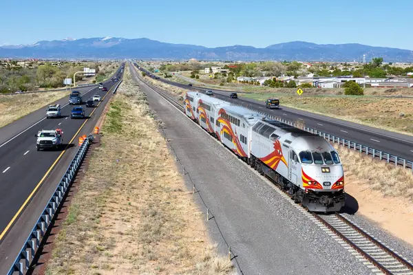 Santa United States May 2023 New Mexico Rail Runner Express — Stock Photo, Image