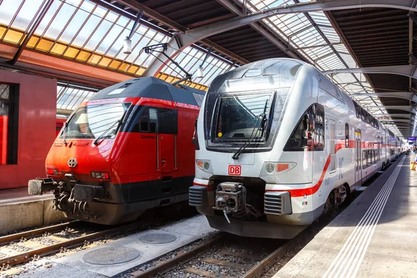 Zurich Switzerland August 2023 Passenger Trains Sbb Schweizerische Bundesbahnen Deutsche — Stock Photo, Image