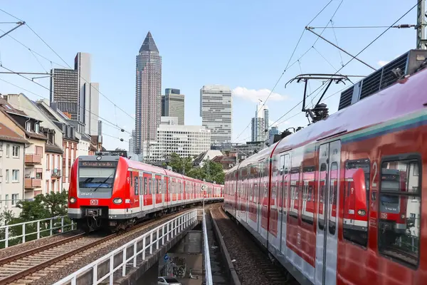 Frankfurt Almanya Temmuz 2023 Frankfurt Almanya Daki Deutsche Bahn Tren — Stok fotoğraf
