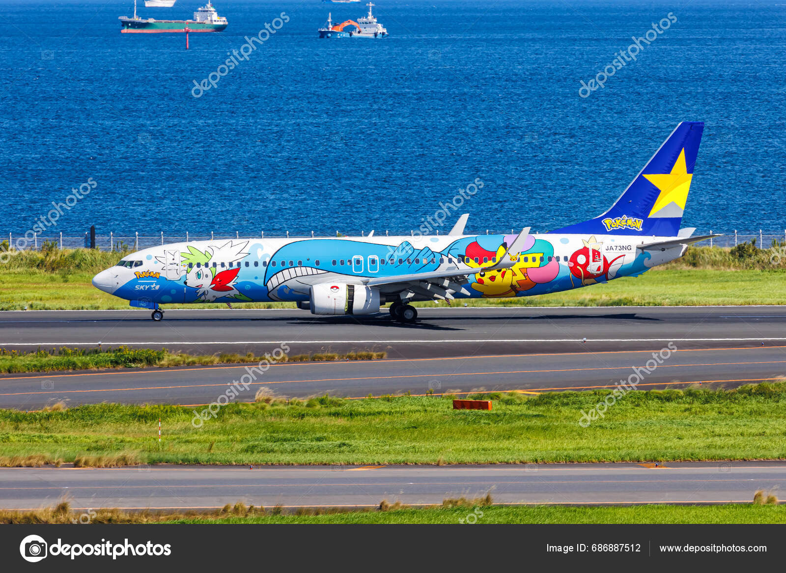 Tokyo Japan October 2023 Skymark Airlines Boeing 737 800 Airplane