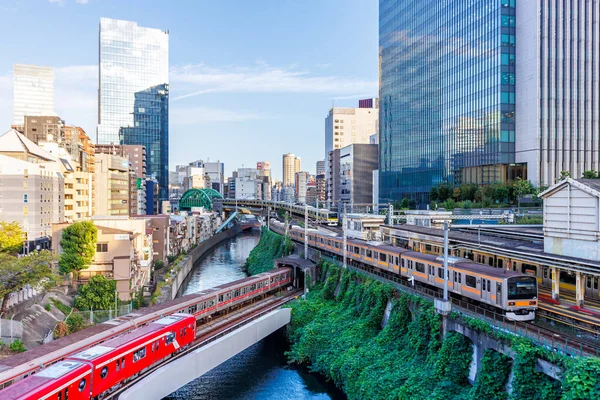Tóquio Japão Setembro 2023 Transporte Público Tóquio Com Trens Metrô — Fotografia de Stock