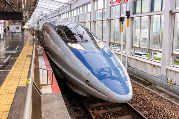 Okayama Japan Oktober 2023 Shinkansen 500 Hochgeschwindigkeitszug Der Japan Rail — Stockfoto