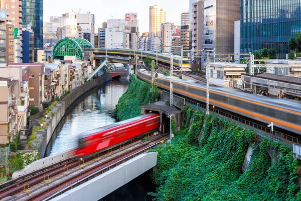 Tokyo Japonya Eylül 2023 Tokyo Metro Trenleri Japonya Demiryolları Ile — Stok fotoğraf
