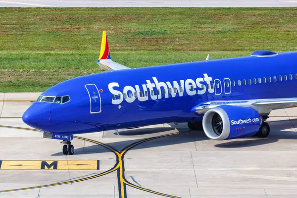 Dallas United States May 2023 Southwest Boeing 737 Max Airplane — Stock Photo, Image