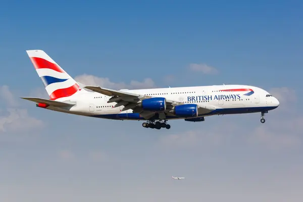 Dallas United States May 2023 British Airways Airbus A380 800 — Stock Photo, Image
