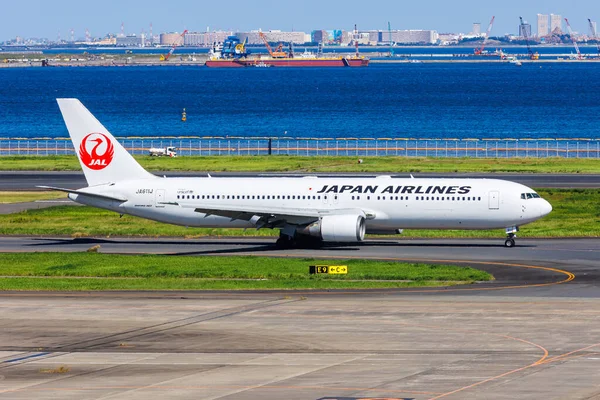 Tóquio Japão Outubro 2023 Japan Airlines Jal Boeing 767 300Er — Fotografia de Stock