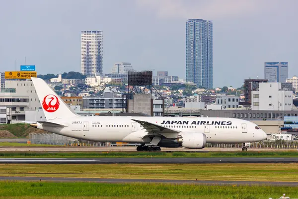 Осака Япония Октября 2023 Года Японские Авиалинии Jal Boeing 787 — стоковое фото