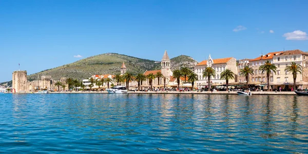 Vista Cidade Velha Trogir Mediterrâneo Panorama Férias Mar Viajando Croácia — Fotografia de Stock