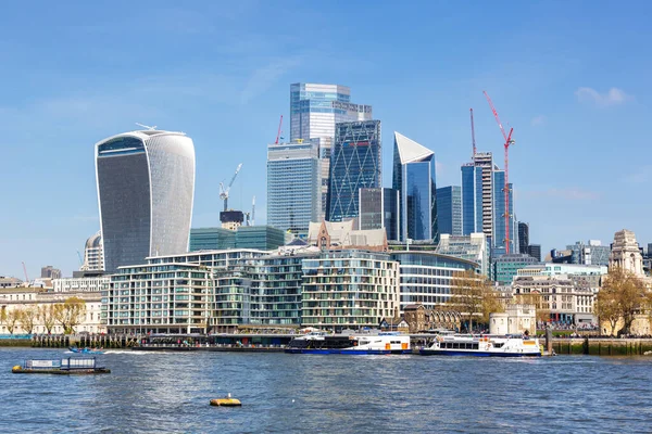 Skyline Della Città Londra Con Grattacieli Nel Distretto Finanziario Del — Foto Stock