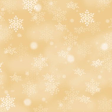 Noel arkaplan desenli duvar kâğıdı kopyalama alanı ve kış dekorasyon karesi olan altın rengi.