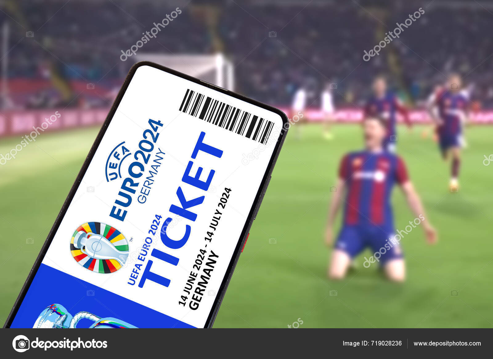 Germany May 2024 Ticket Uefa Euro 2024 Germany European Football — Stock Editorial Photo