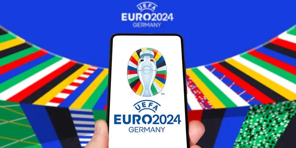 Jerman Mei 2024 Kejuaraan Sepak Bola Eropa Uefa 2024 Logo Stok Foto