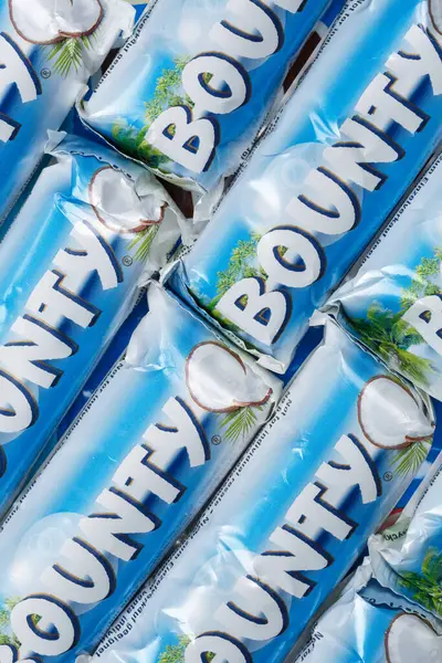 Stuttgart, Almanya - 10 Kasım 2023: Mars Inc. 'den Ödül çikolataları Stuttgart, Almanya' da bir arkaplan portresi formatıdır..