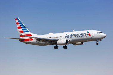 Dallas, ABD - 5 Kasım 2022: Amerikan Havayolları Boeing 737-800 uçağı Dallas Fort Worth Havalimanı 'nda (DFW).