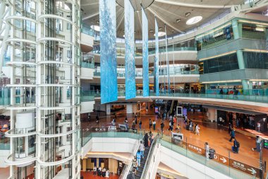 Tokyo, Japonya - 6 Ekim 2023: Tokyo Haneda Havaalanı Terminali (HND).