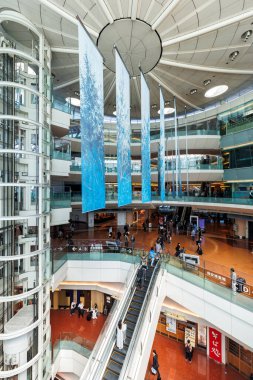 Tokyo, Japonya - 6 Ekim 2023: Tokyo Haneda Uluslararası Havalimanı Terminal 2 (HND).