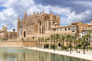 İspanya 'daki Katedral Katedrali Palma de Mallorca La Seu seyahat mimarisi