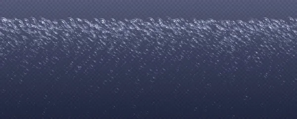 Underwater Fizzing Bubbles Soda Champagne Carbonated Drink Sparkling Water Effervescent — Vetor de Stock