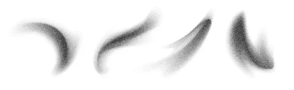 Houtskool Spatten Zwarte Dotwork Korrel Textuur Abstracte Stipple Zand Effect — Stockvector