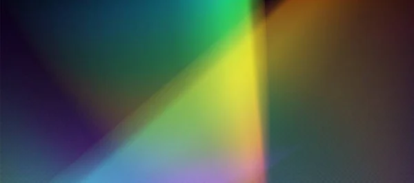 Gökkuşağı Kırılması Sızıntı Patlaması Prizma Işık Efekti Gökkuşağı Güneş Işığı — Stok Vektör