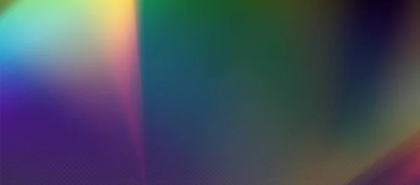 Regenbogenbrechung Overlay Leck Flare Prismenlichteffekt Regenbogensonnenlicht Holographische Strahlen Mit Transparenz — Stockvektor