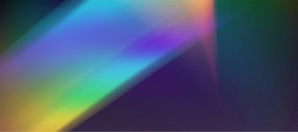 Regenbogenbrechung Overlay Leck Flare Prismenlichteffekt Regenbogensonnenlicht Holographische Strahlen Mit Transparenz — Stockvektor