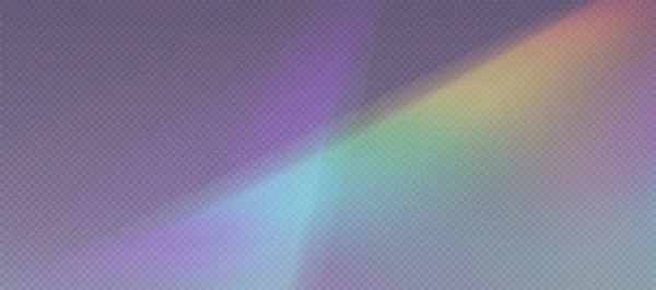 Επικάλυψη Διάθλασης Rainbow Φωτοβολίδα Διαρροής Εφέ Φωτός Πρίσμα Ηλιακό Φως — Διανυσματικό Αρχείο