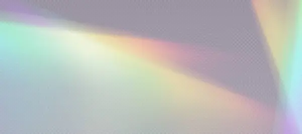 Superposición Refracción Del Arco Iris Destello Fuga Efecto Luz Prismática — Vector de stock