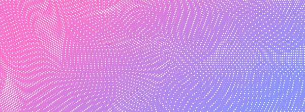 Soyut yarım ton dalgalı arkaplan, eski nokta gradyanı, pembe ve mavi gradyan ile modern dinamik zemin. Vektör illüstrasyonu.