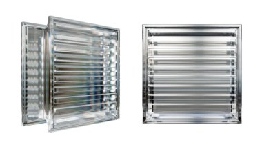  İç tasarım için şeffaf cam blok. Estetik ve modern şekilli. Ev, banyo ve ofis için çeşitli binalar. 3 Boyutlu Hazırlama