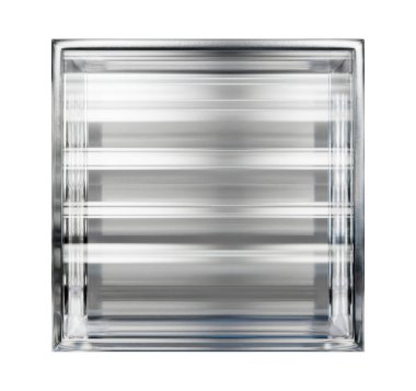  İç tasarım için şeffaf cam blok. Estetik ve modern şekilli. Ev, banyo ve ofis için çeşitli binalar. 3 Boyutlu Hazırlama