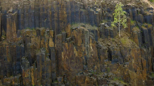 Hintergrund Aus Naturmaterial Basaltsteine — Stockfoto