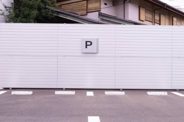 Sokak duvarı arka planı, endüstriyel arka plan, depo tuğla duvarlı boş Grunge şehir sokağı