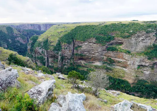 Ущелина Міккаба Поблизу Лусікікікі Південній Африці Незабаром Буде Оточена Суперечливим Ліцензійні Стокові Фото
