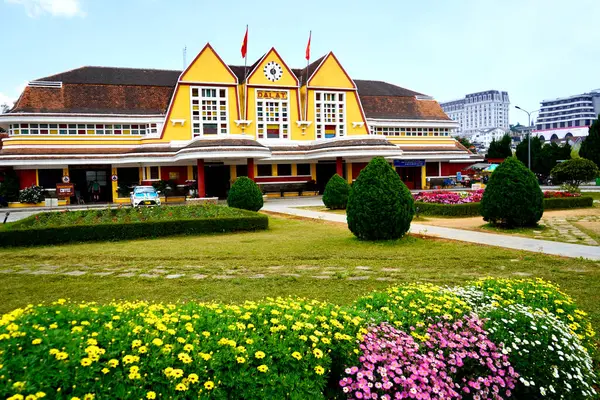Landmark Station Building Lat Vietnam Stockafbeelding
