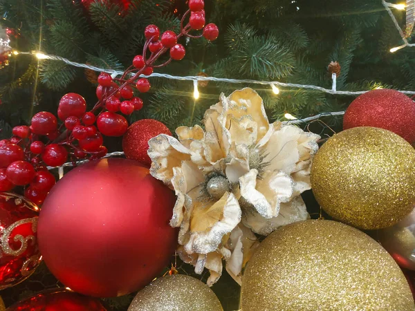 Decorações Natal Árvore Natal — Fotografia de Stock