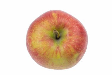 Beyaz üzerine izole edilmiş taze kırmızı elma. kırpma yolu ile