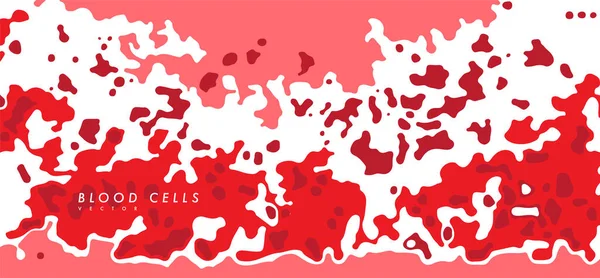 Красные Кровяные Тельца Графическая Концепция Дизайна — стоковый вектор