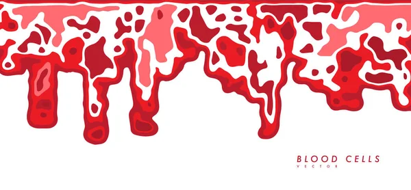 Glóbulos Rojos Humanos Concepto Gráfico Para Diseño — Vector de stock