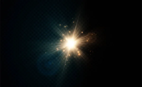 光の効果 抽象的な魔法のイラストを光る あなたのデザインのグラフィックコンセプト — ストックベクタ