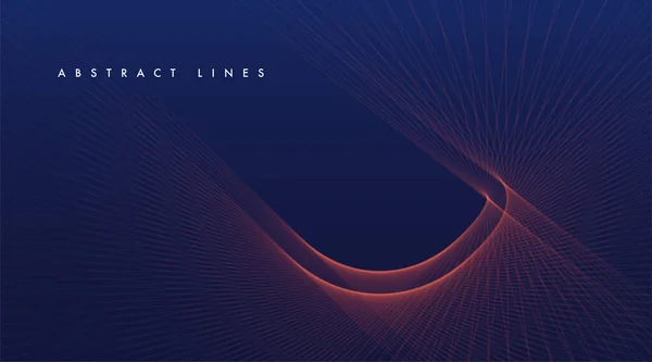 Abstract Lines Blue Background Graphic Concept Your Design — Vector de stock
