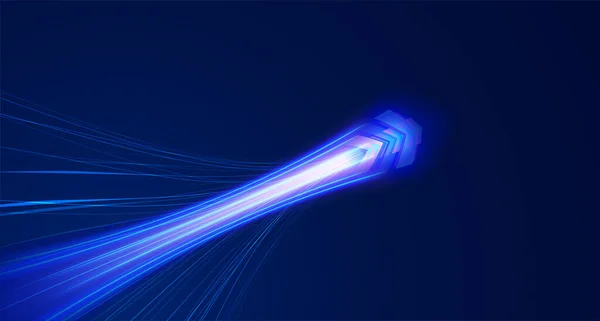 高速运动 闪亮的箭数码创新概念为您的设计 — 图库矢量图片