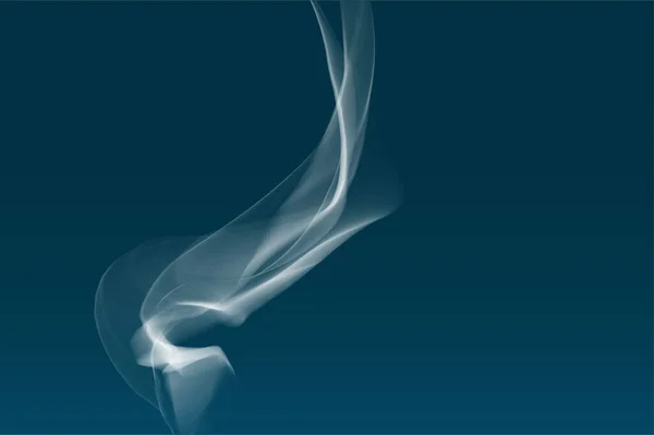 Реалистичный Дымовой Фон Абстрактные Волны Графическая Концепция Дизайна — стоковый вектор