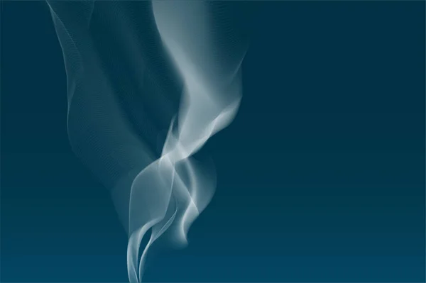 Ρεαλιστικό Φόντο Καπνού Αφηρημένες Κυματικές Γραμμές Γραφική Ιδέα Για Σχεδιασμό — Διανυσματικό Αρχείο