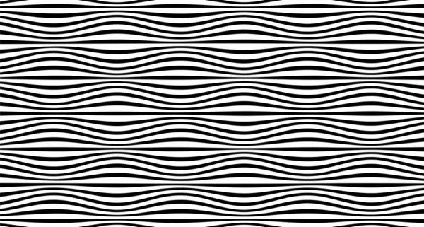 Волна Оптической Иллюзии Искаженные Линии Фона Графическая Концепция Дизайна — стоковый вектор